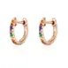 rose gold rainbow earrings