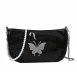 black patent leather purse