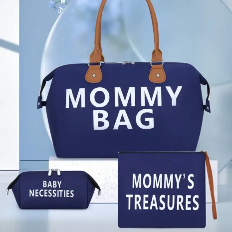blue bag for mom 3 piece set