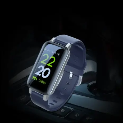blue fitness smartwatch bluetooth