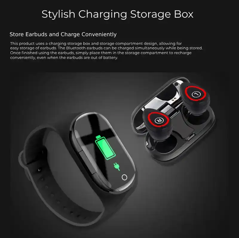 charging storage box of fitness watch bds