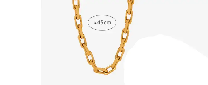 chunky chain necklace size by BDS