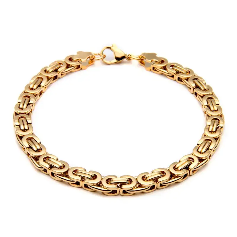 gold titanium bracelet for men bds