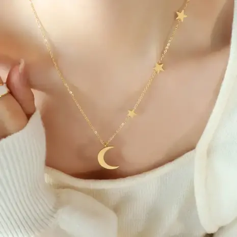 moon and stars necklace