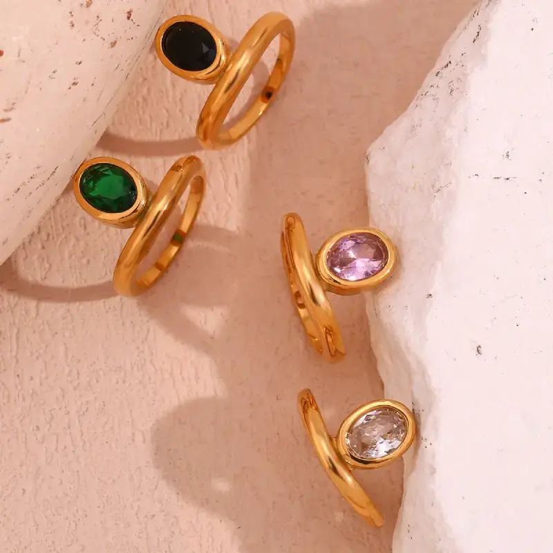 oval shape ring collection