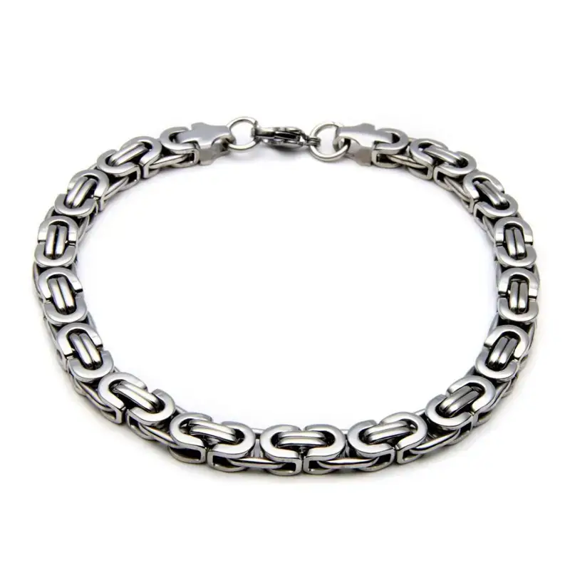silver titanium bracelet for men bds
