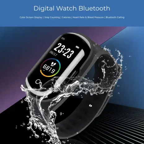 waterproof digital watch bluetooth