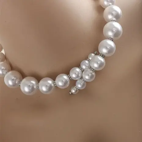 bridal pearl necklace bds
