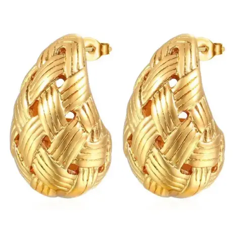 teardrop earrings gold