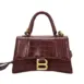 brown top handle bag