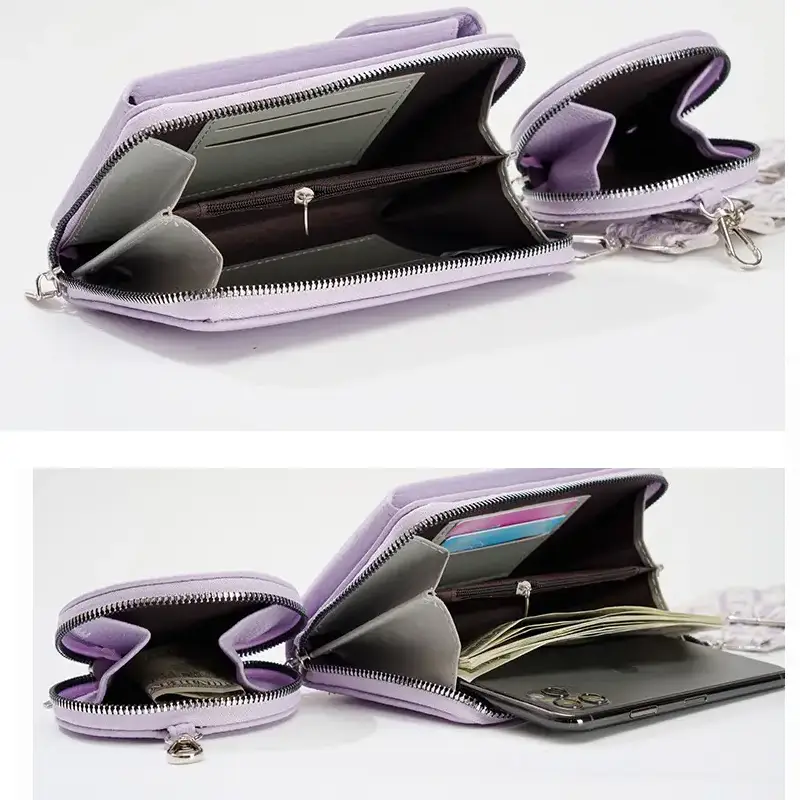 cell phone purse wallet internal view bds