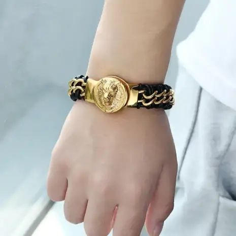 mens gold-plated bracelet model