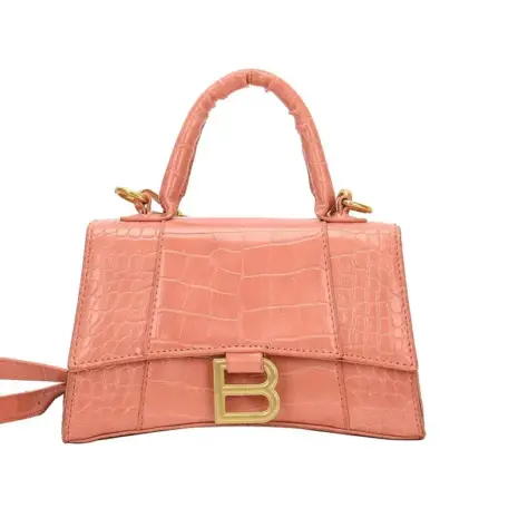 pink top handle bag