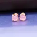 rose gold quartz earrings