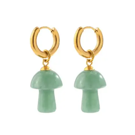 mushroom earrings