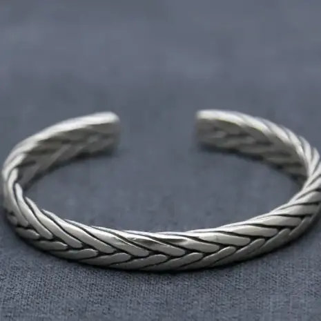 silver cuff bracelet for men