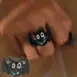 bat halloween ring