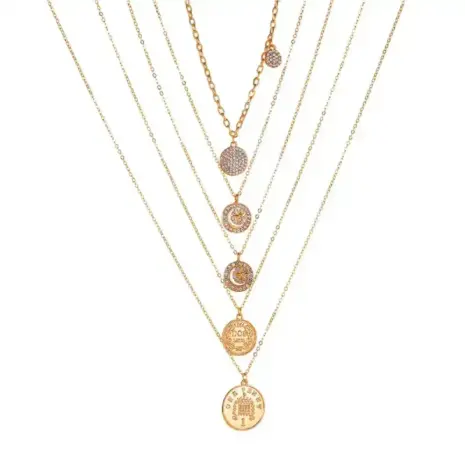 gold coin necklaces