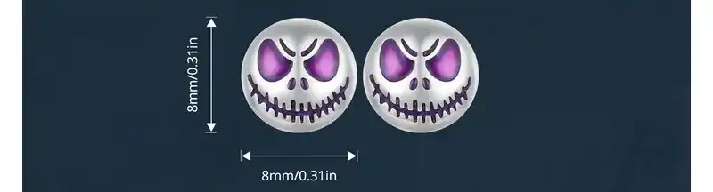 halloween earrings size bds