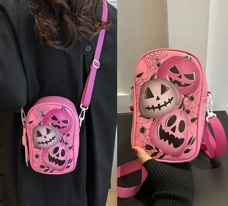 pink halloween purse model bds