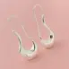 silver drop earrings