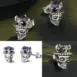 skull earrings views