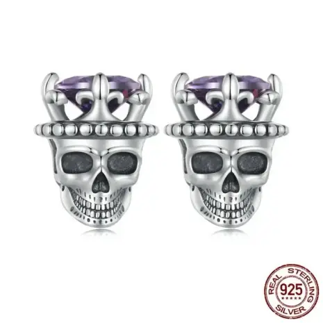 skull stud earrings