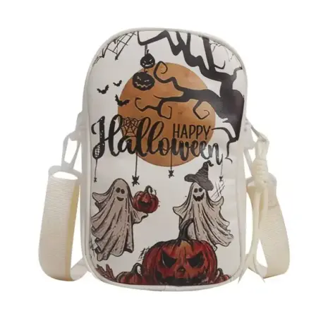 white halloween purse