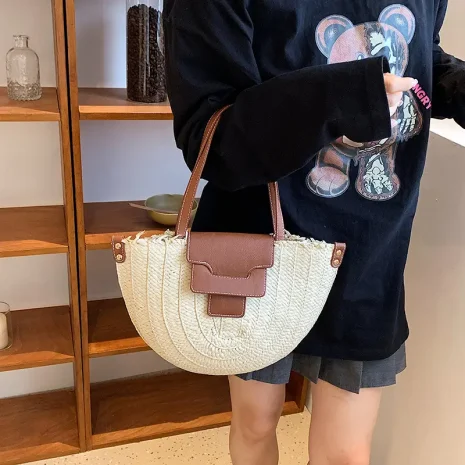 eco friendly canvas bags beige model