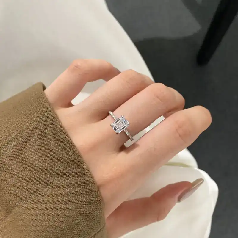 rectangle sterling silver ring model bds