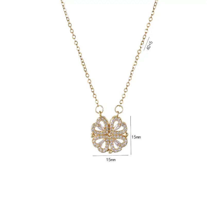 clover leaf necklace size bds