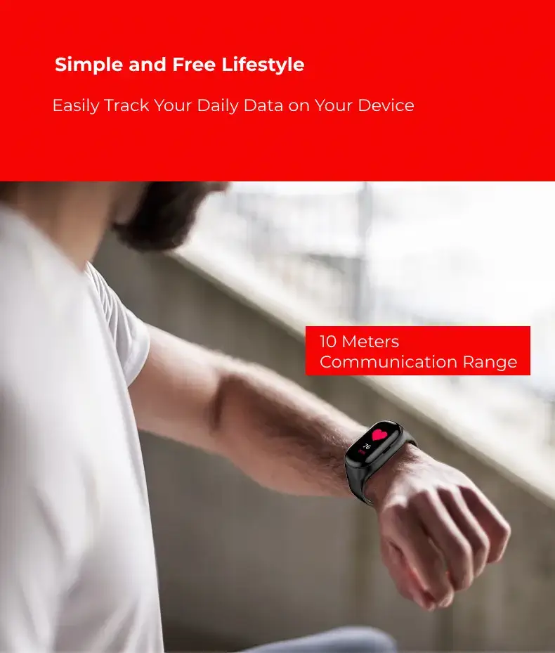sport watch with 10 meters communication range bds