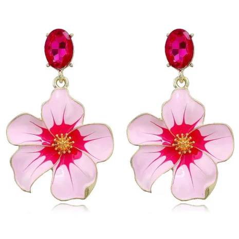 floral earrings