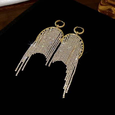 gold tassel earrings