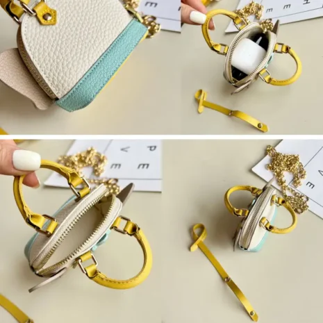 coin bag keychain details