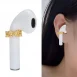 floral audio earrings model display