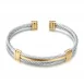 gold and silver bracelet