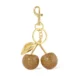 gold fruit keychain