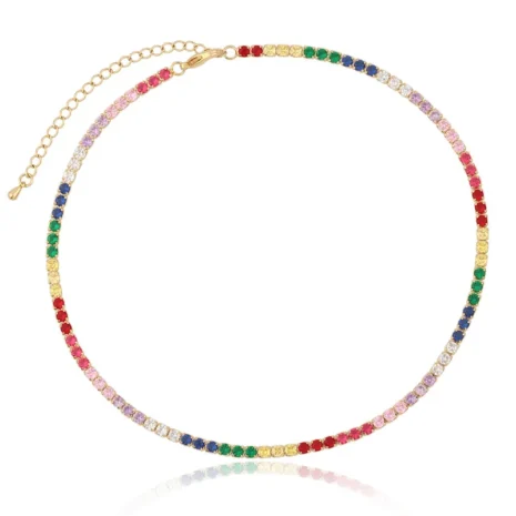 gold rainbow necklace