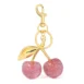 light pink fruit keychain