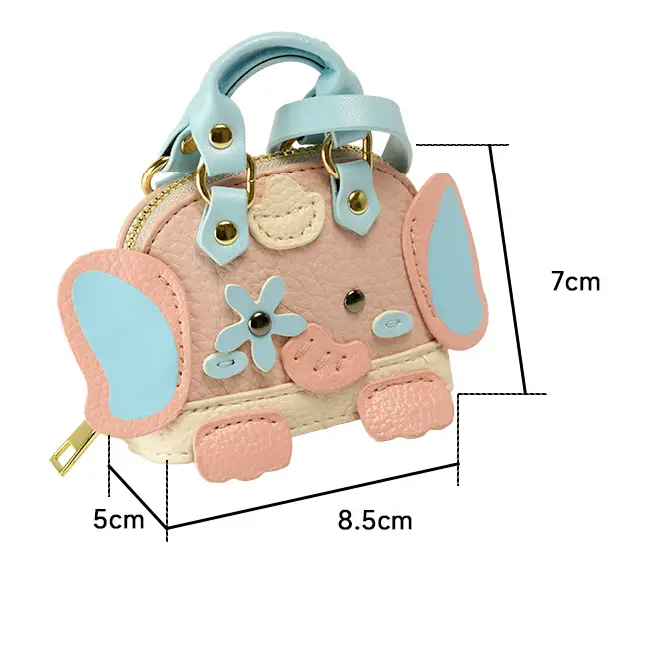 mini bag keychain size