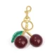 red wine cherry bag charm