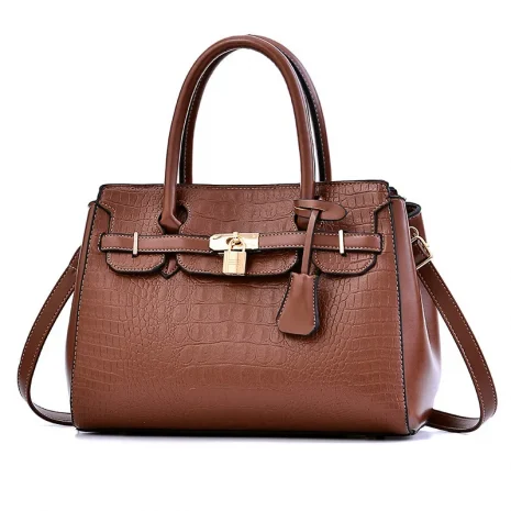 trendy brown work tote bag