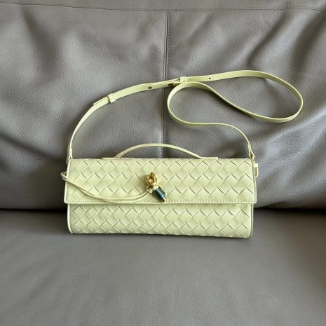 yellow butter clutch bag