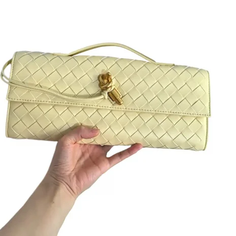 yellow butter clutch bag model