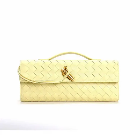 yellow clutch bag