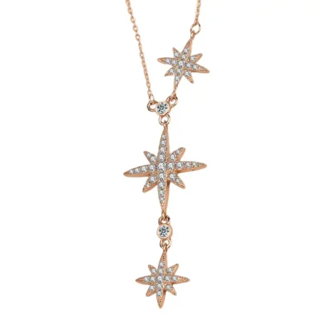 rose gold star necklace