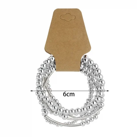 Silver Stackable Bracelets size