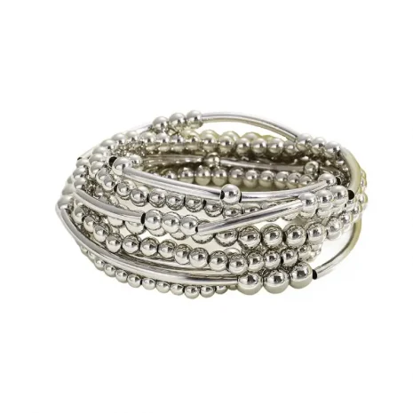 silver stackable bracelets