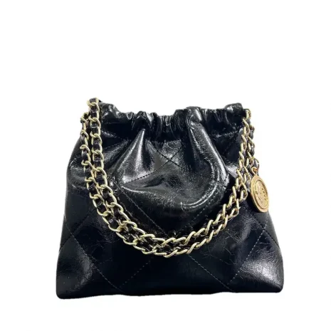 drawstring bucket bag